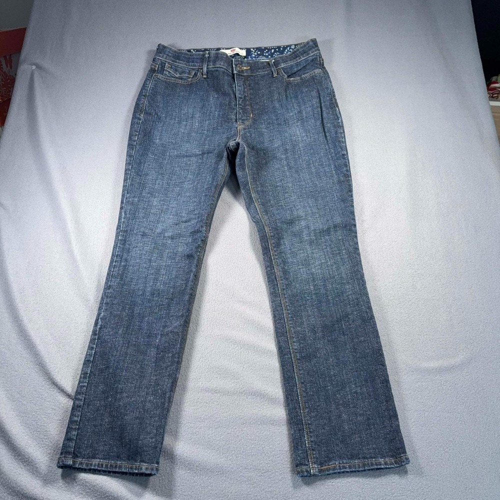 Levi's 525 Perfect Waist Straight Leg Jeans Women's 16 S/C Dark Wash 34x29